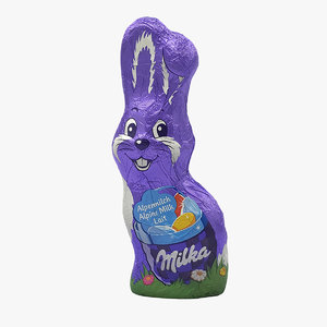 3D milka chocolate bunny model
