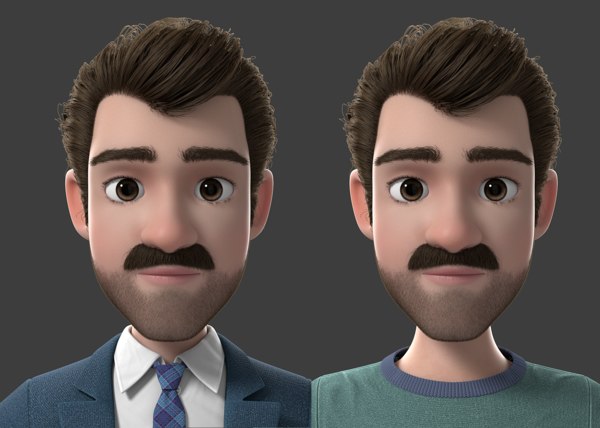 Cartoon family rigged 3D model - TurboSquid 1399087