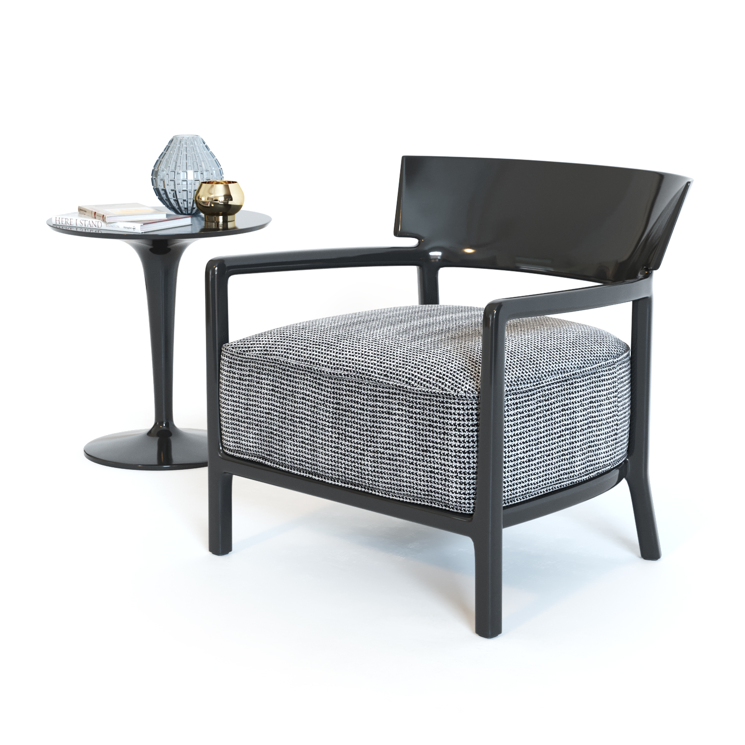 Cara Fancy Armchair And Tip Top Table By Kartell