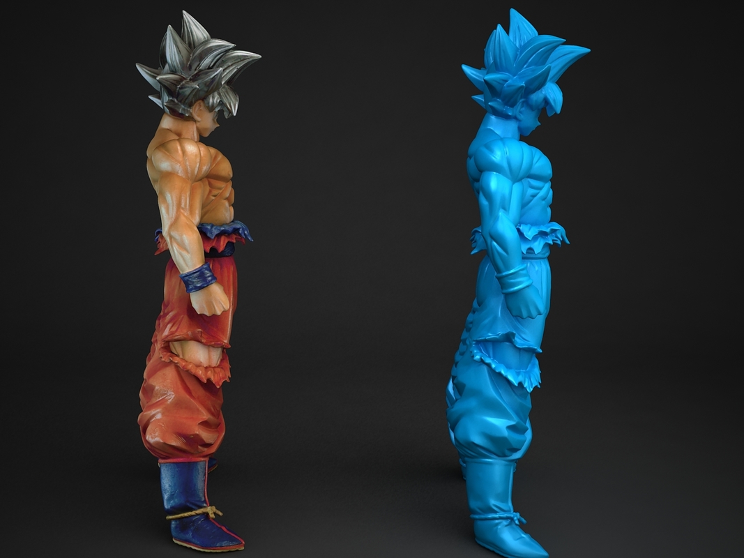 son goku ultra instinct model kit extra pieces