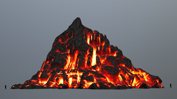 3d火山模型