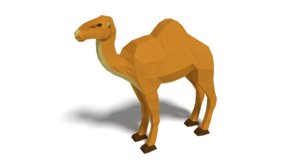 cartoon camel 3D model