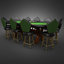 casino poker table - model
