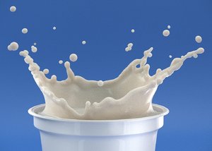 3D milk splash model
