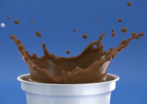 3D model chocolate splash