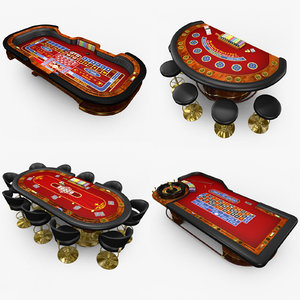 casino poker table - 3D model