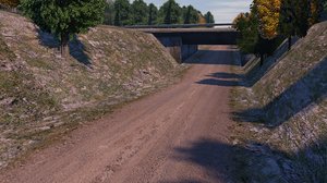 road forest 3D model