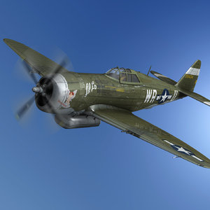 3D republic p-47d thunderbolt -