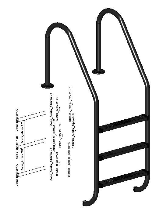 Building Revit Family ladder 3dmodel