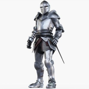 3D model knight