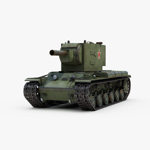 ww2 russian tank kv2 3D