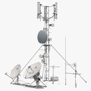 cell antenna tower 3d model