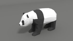 3D cartoon panda