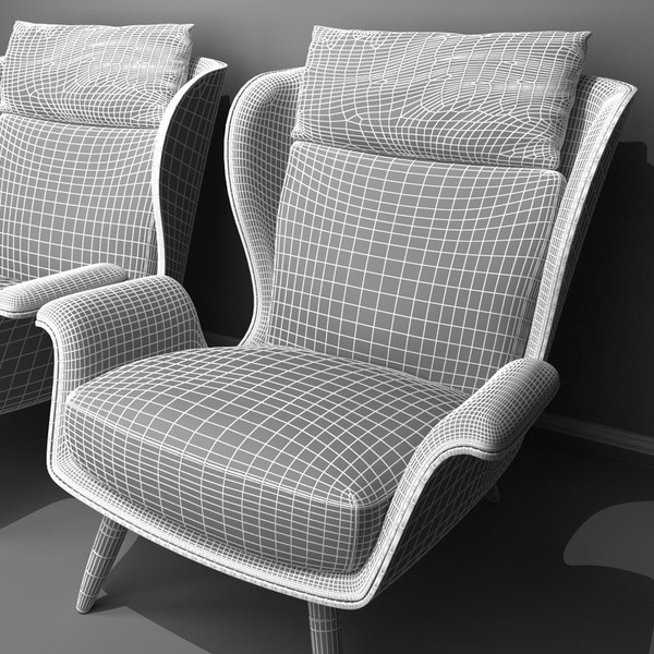 Single person sofa 2 model - TurboSquid 1399407
