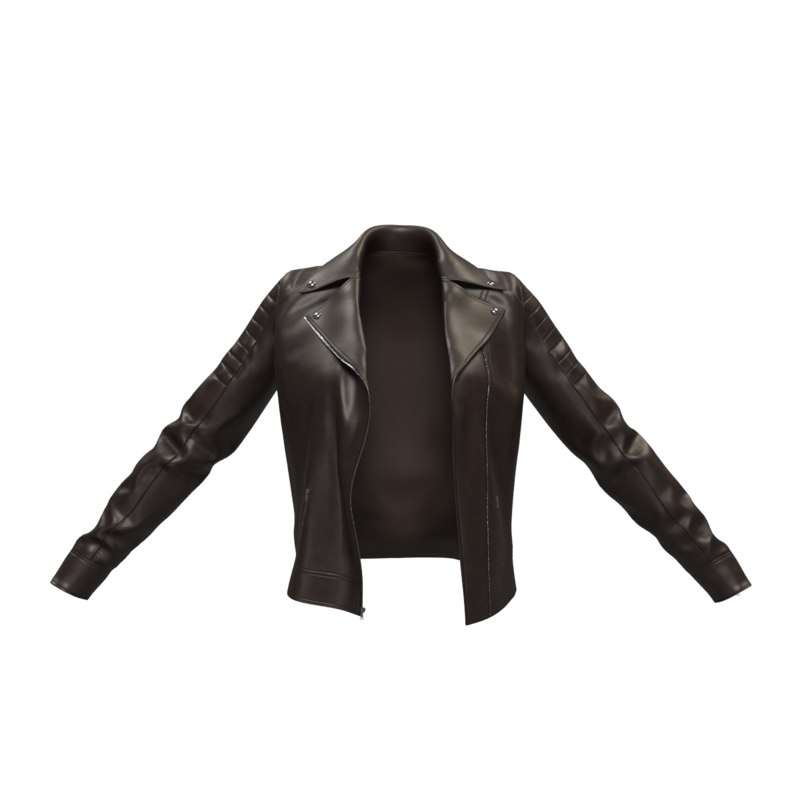 3D woman leather jacket - TurboSquid 1399557