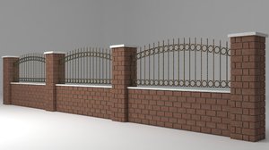 garden wall wrought iron model