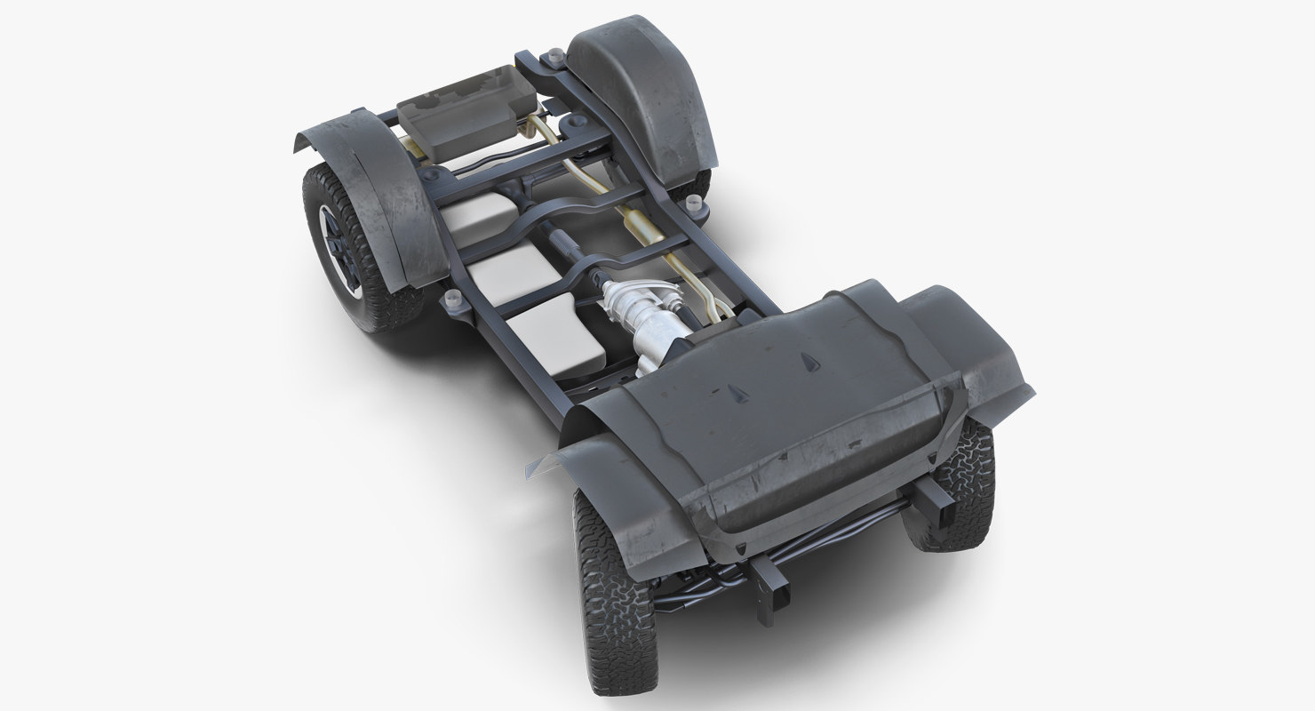 3D suv 4x4 chassis rigged TurboSquid 1400005