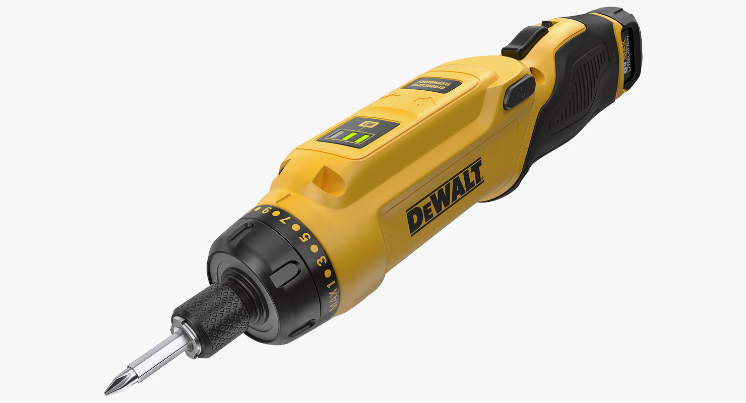 Dewalt dcf680n2 gyroscopic screwdriver 3D TurboSquid 1400020
