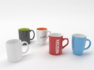 3D coffee cup