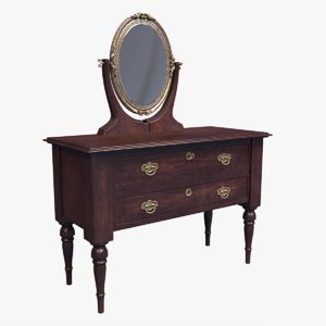 victorian mirror dresser model