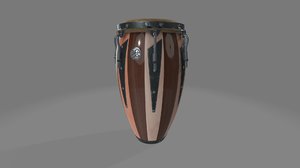 3D model conga percussive drums
