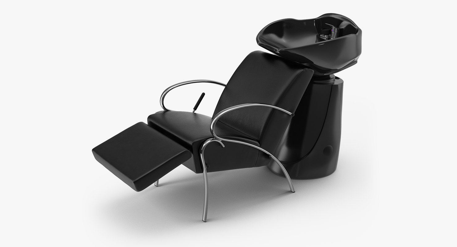 Ceramic shampoo bowl salon chair model - TurboSquid 1400479