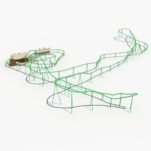 roller coaster 4 3D model
