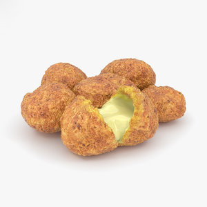 3D cheese curds model