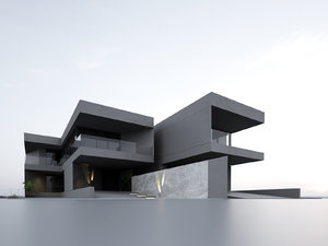 3D model building villa