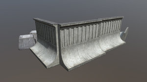 3D concrete fence