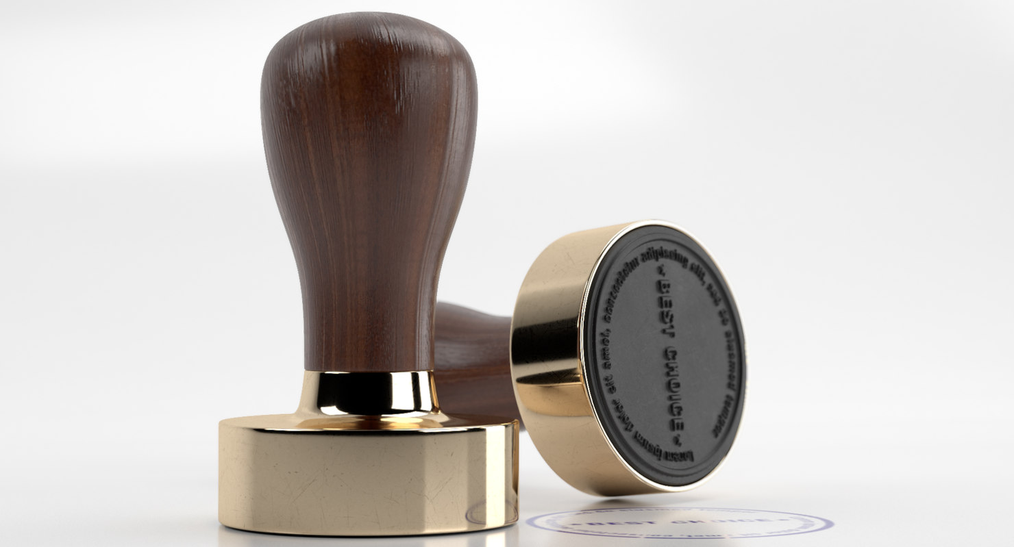 Rubber stamp model TurboSquid 1400705