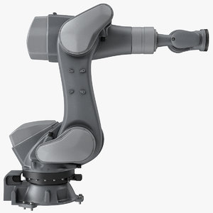 rigged robotic arm 5 3D