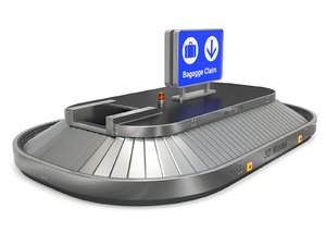 3D model airport claim transport