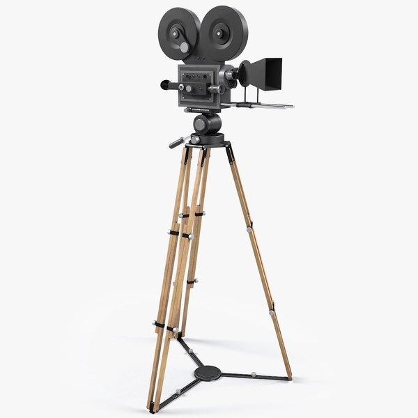 retro movie camera 3D model