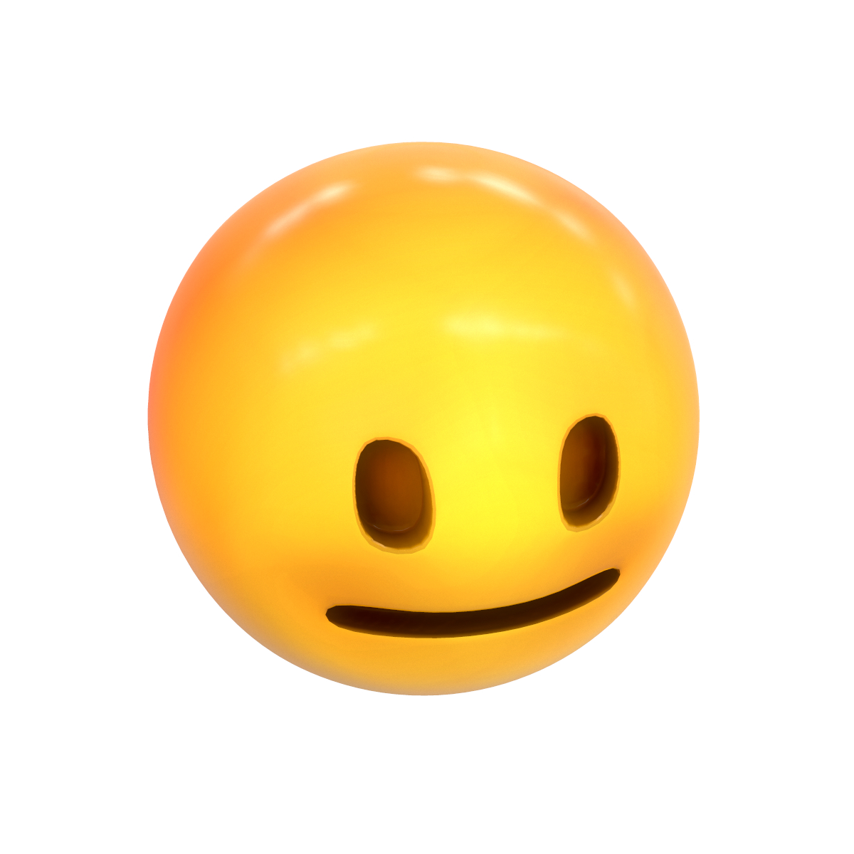 3D emoji neutral face - TurboSquid 1400874