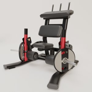 3D gym exercises model