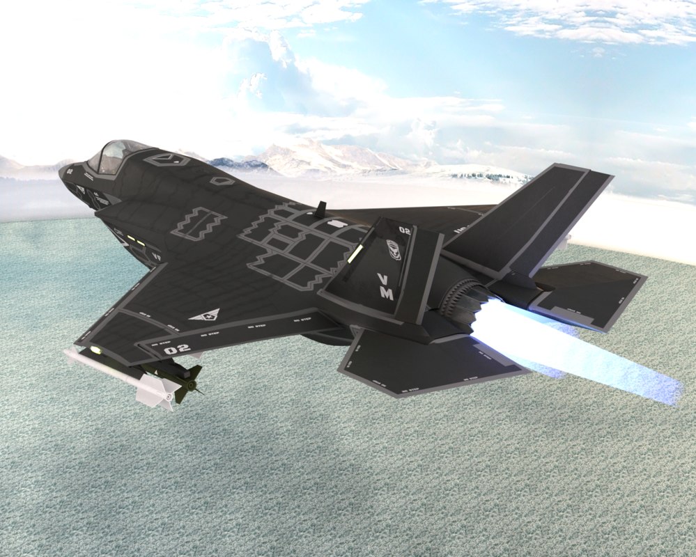 3D ghost x fighter jet model - TurboSquid 1382992