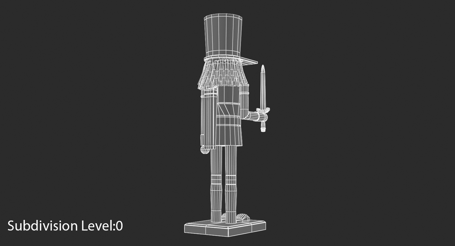 3D nutcracker nut cracker model TurboSquid 1401130