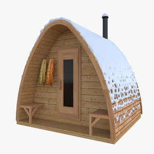 sauna pod 3D model