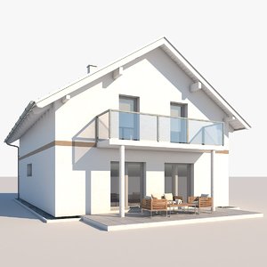 contemporary house 3D model