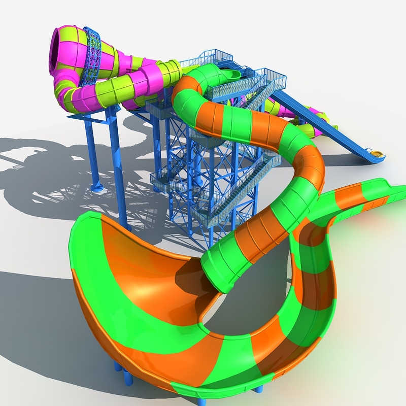 Water slide 1 3D model - TurboSquid 1401242