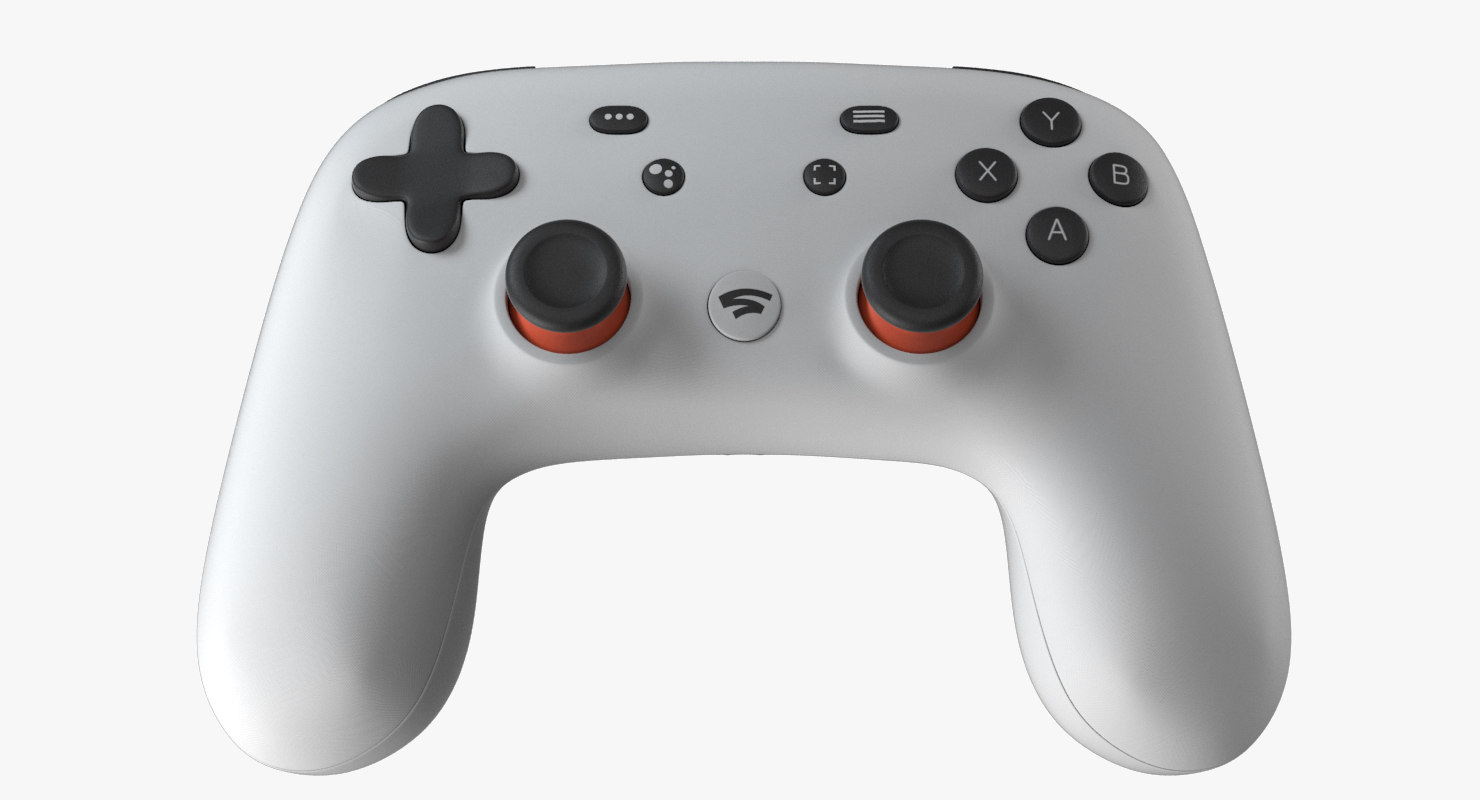 Google stadia controller model TurboSquid 1401268