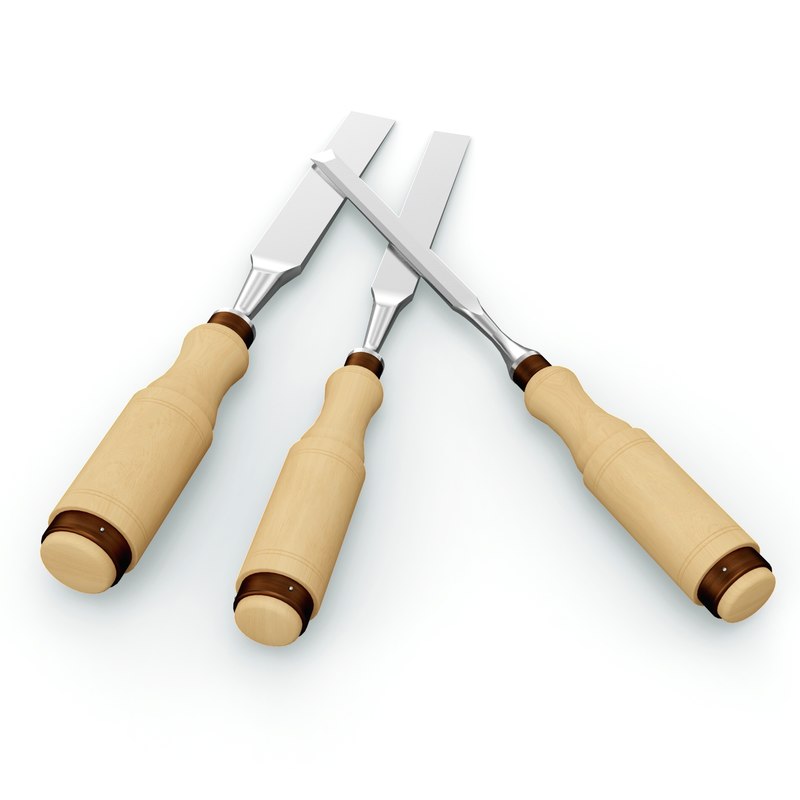 3d model chisels mallet
