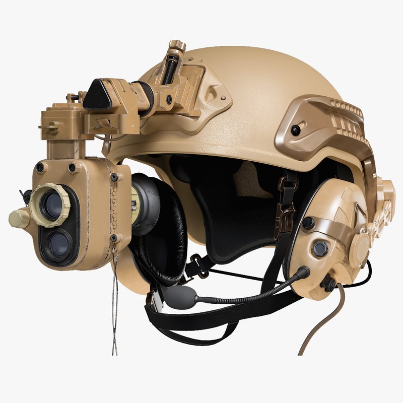 3D helmet night vision goggles model - TurboSquid 1401296