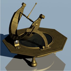 3D vintage brass universal octagonal