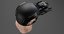 male military head helmet 3D model