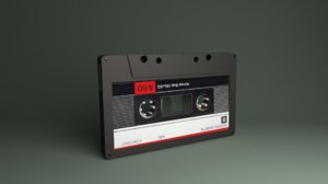 3D model tape casette
