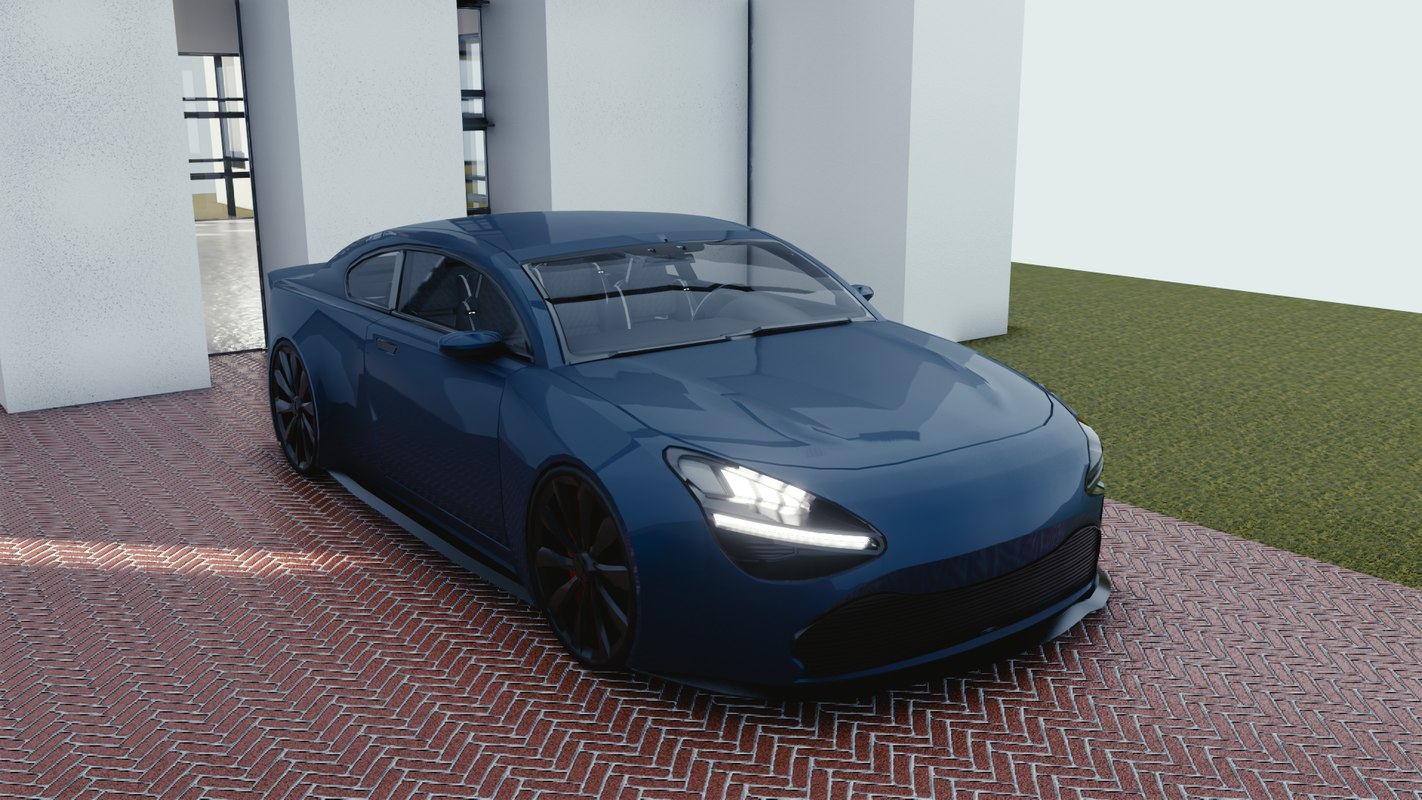 3D car blender eevee 2 model TurboSquid 1401629