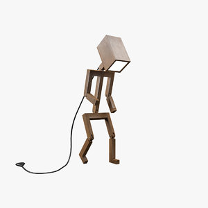 3D model lamp figure