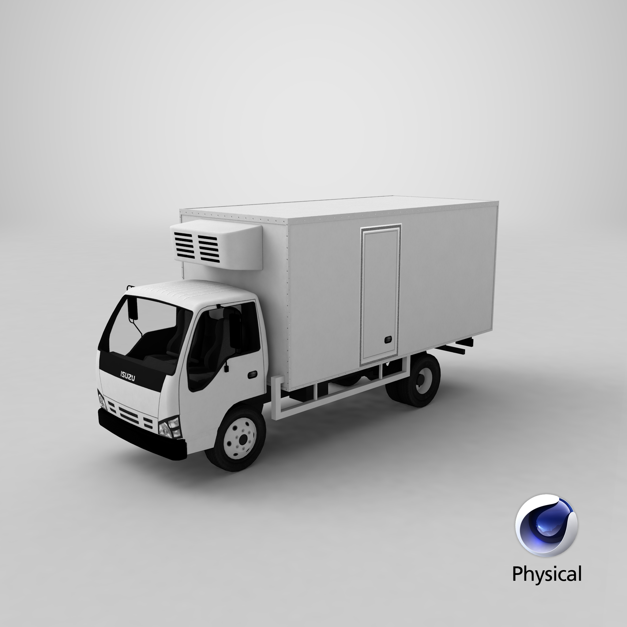 五十铃冰箱卡车3d模型